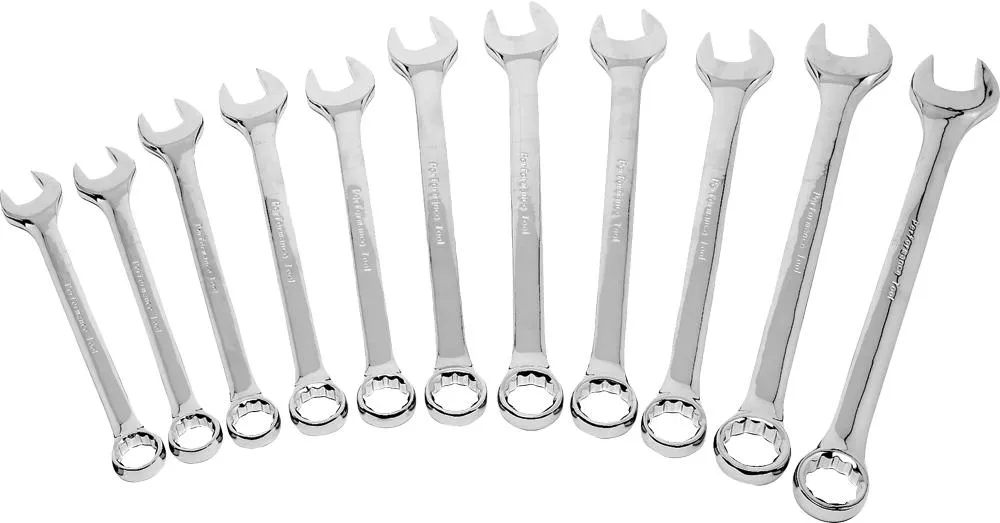 11 Pc Sae Combo Wrench Set