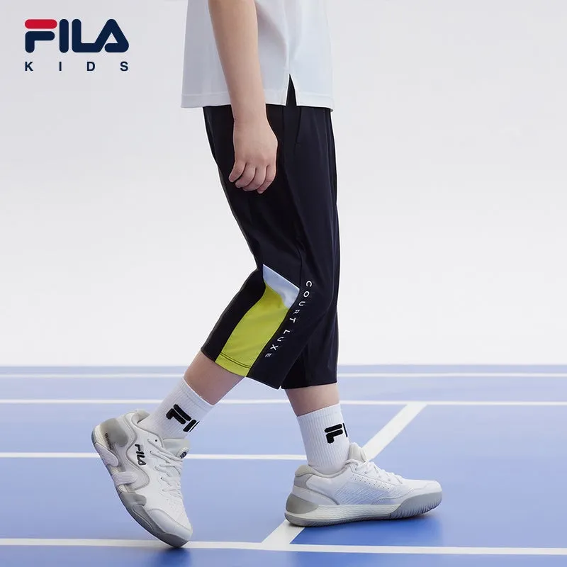 (130-170cm) FILA KIDS ART IN SPORTS PERFORMANCE TENNIS Boy's Knit Pants in Navy