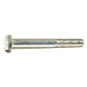 1/4"-28 x 2-1/4" Zinc Plated Grade 5 Steel Fine Thread Hex Cap Screws