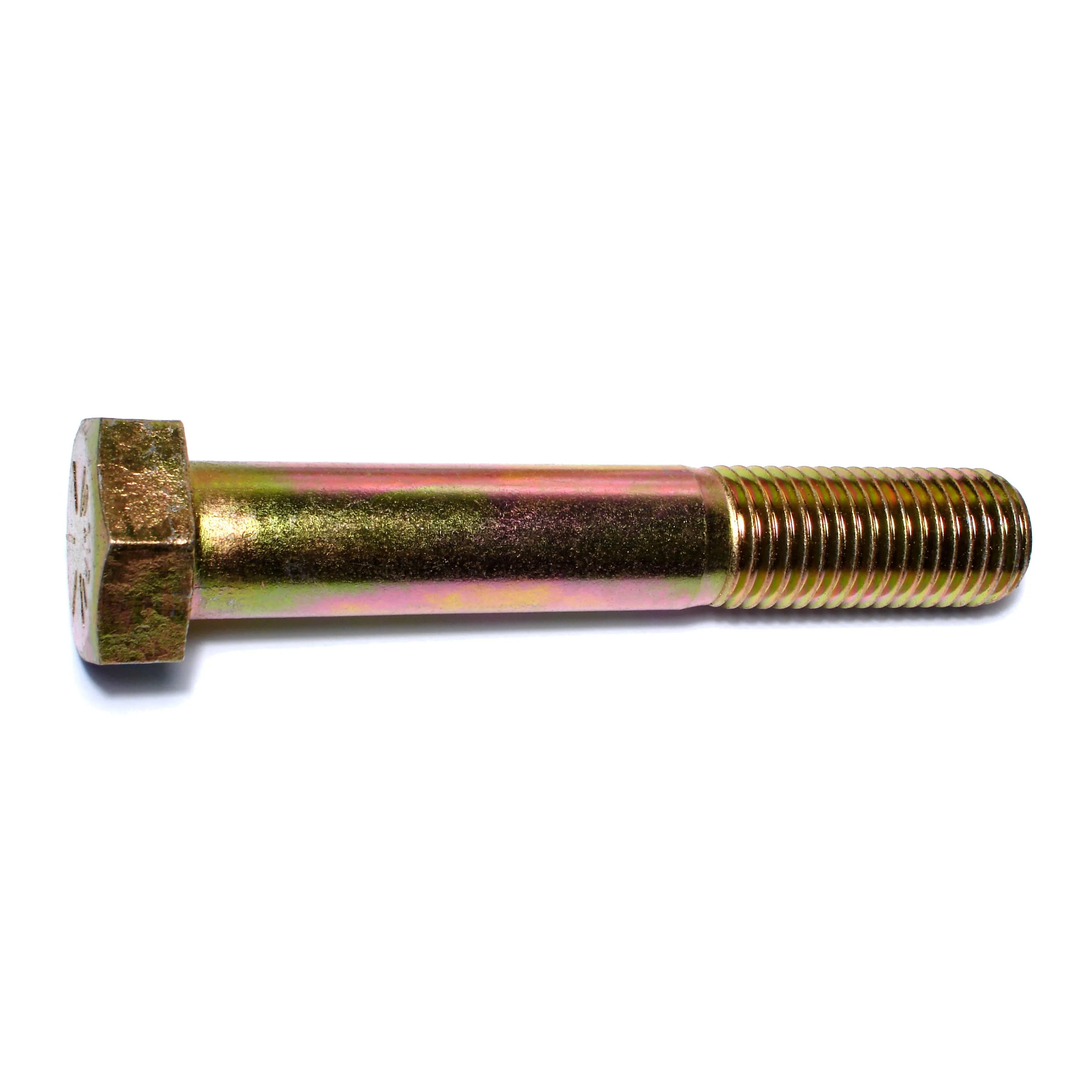 1"-8 x 6" Zinc Plated Grade 8 Hex Cap Screws (4 pcs)