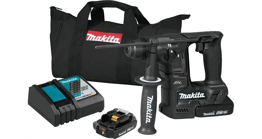 2021 Makita 18V LXT® Lithium-Ion Sub-Compact Brushless Cordless 11/16" Rotary Hammer Kit, accepts SDS-PLUS bits