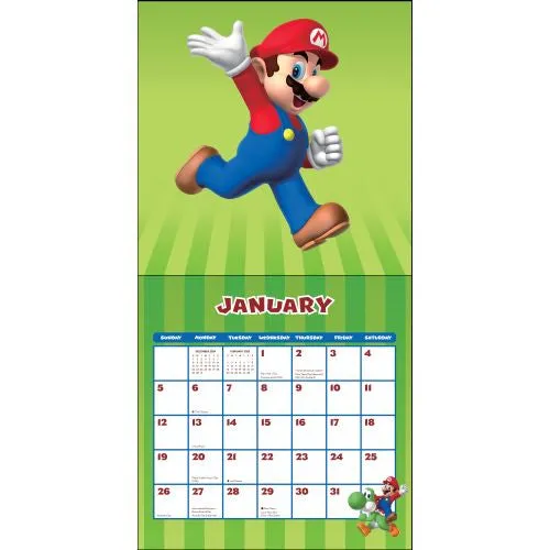 2025 Super Mario Wall Calendar