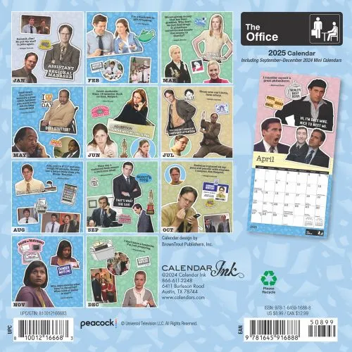 2025 The Office Mini Wall Calendar