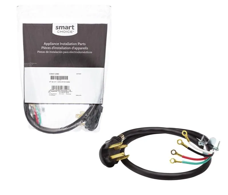 4' 30 Amp 4 Wire Dryer Cord - (M5304512980)