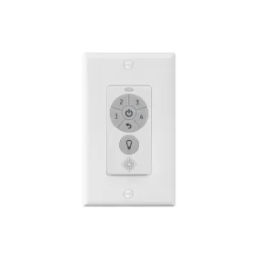 4-Speed Ceiling Fan and Light Wall Control with Reverse Function, Battery Operated