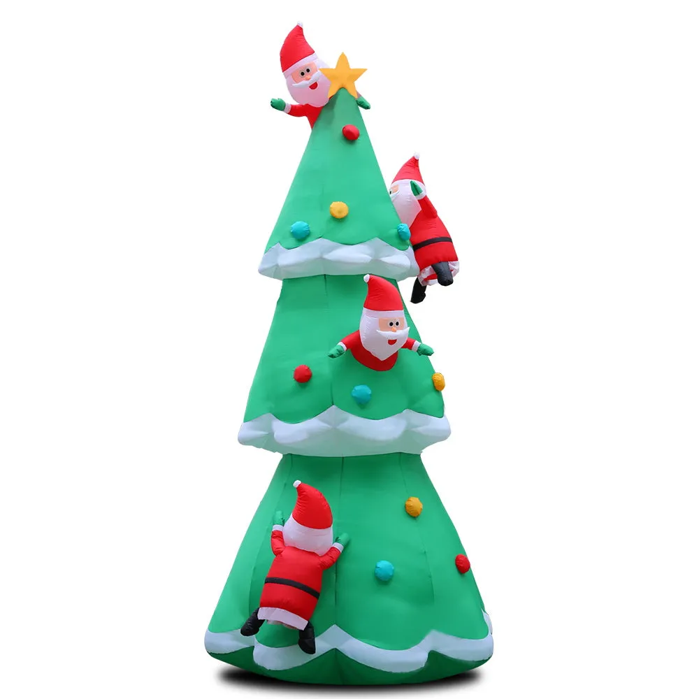 5M UV-Resistant Inflatable Christmas Santa Tree, Jingle Jollys