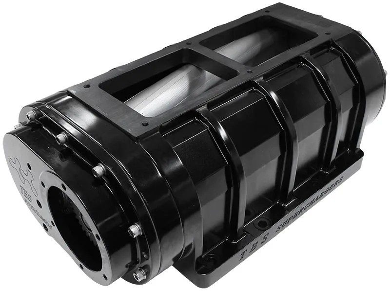 6-71 Billet Blower with High Helix Rotors, Black Finish B2019-BLK