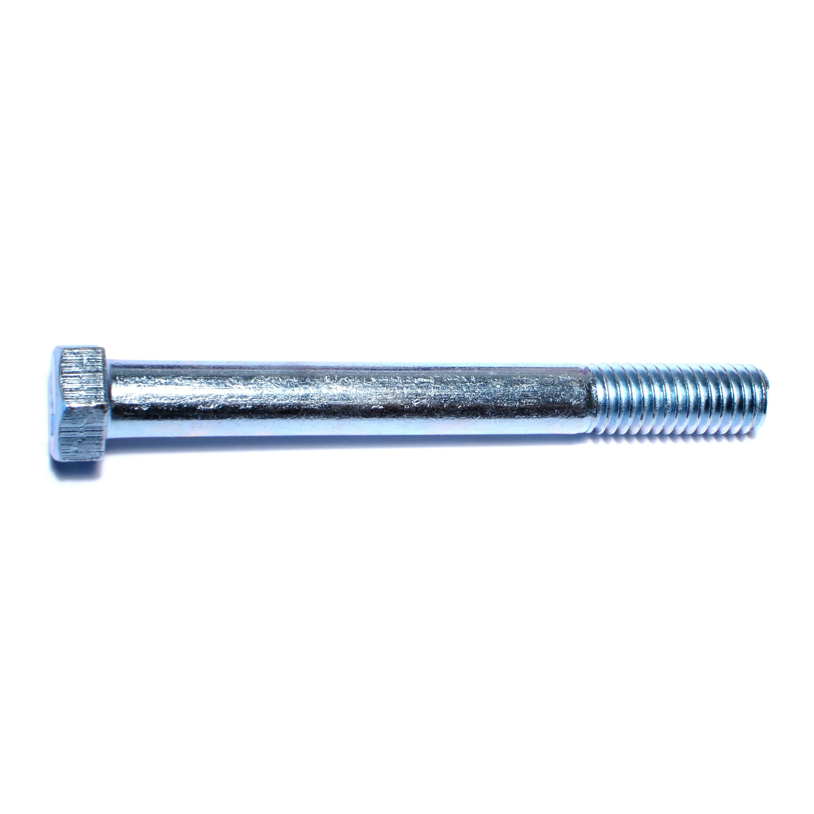 7/16"-14 x 4" Zinc Plated Grade 2 / A307 Steel Coarse Thread Hex Bolts