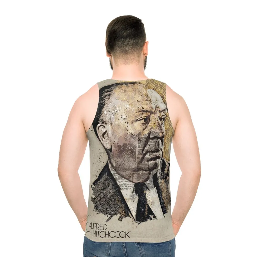 Alfred Hitchcock Movie Director Portrait Unisex Tank Top