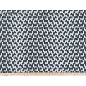 Alpaca Farm Spruce Blue Fabric