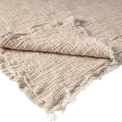 Andhome 80302BEI Beige Throw Blanket