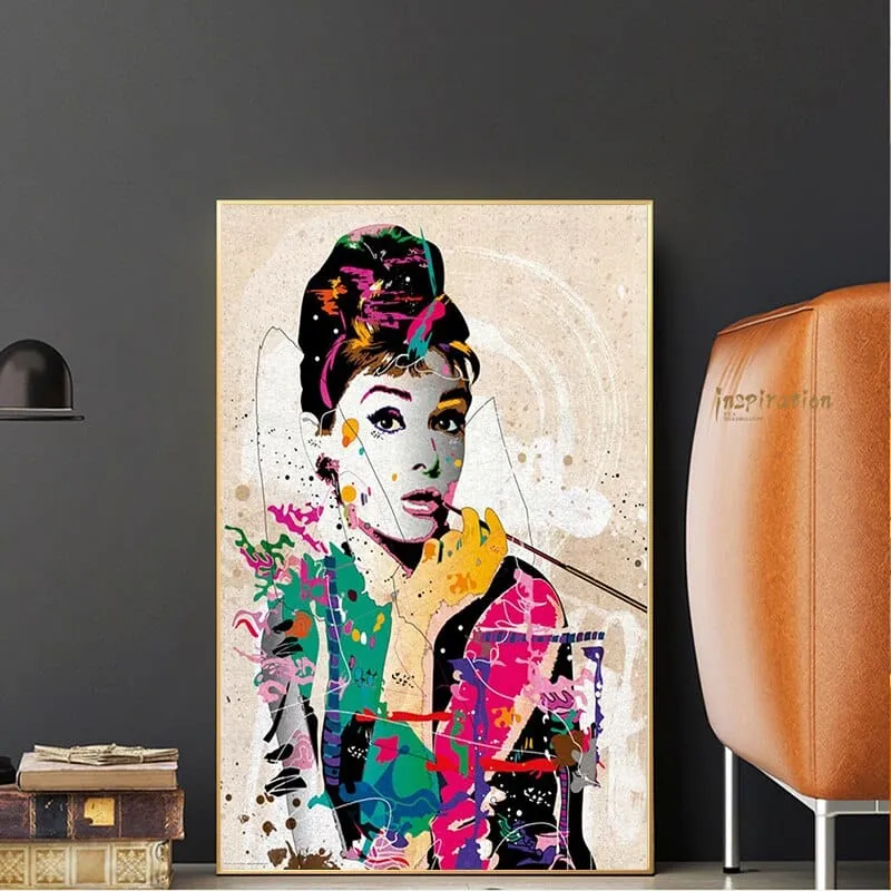 Audrey Hepburn Wall Art - Timeless Elegance