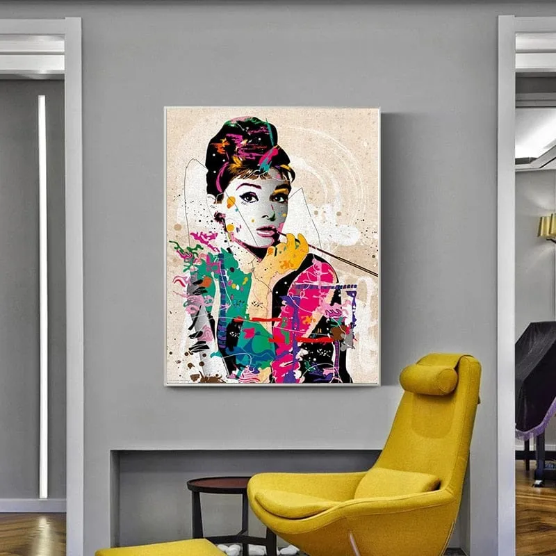 Audrey Hepburn Wall Art - Timeless Elegance