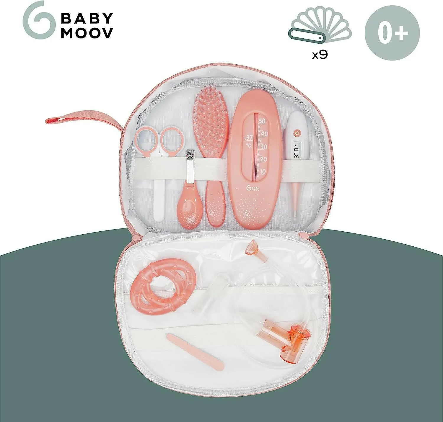 Babymoov- Baby nail kit for newborn - Grey/Peach