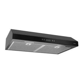 BCDJ130BL Broan® Glacier 30-Inch Convertible Under-Cabinet Range Hood, 450 Max Blower CFM, Black