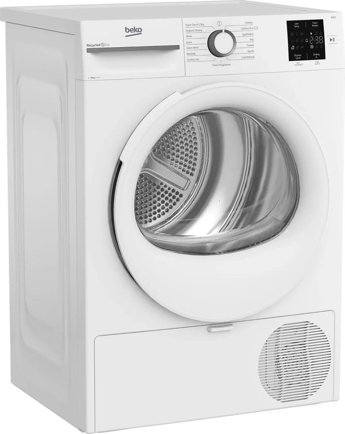 Beko BMN3T3823W 8kg Heat Pump Tumble Dryer, White