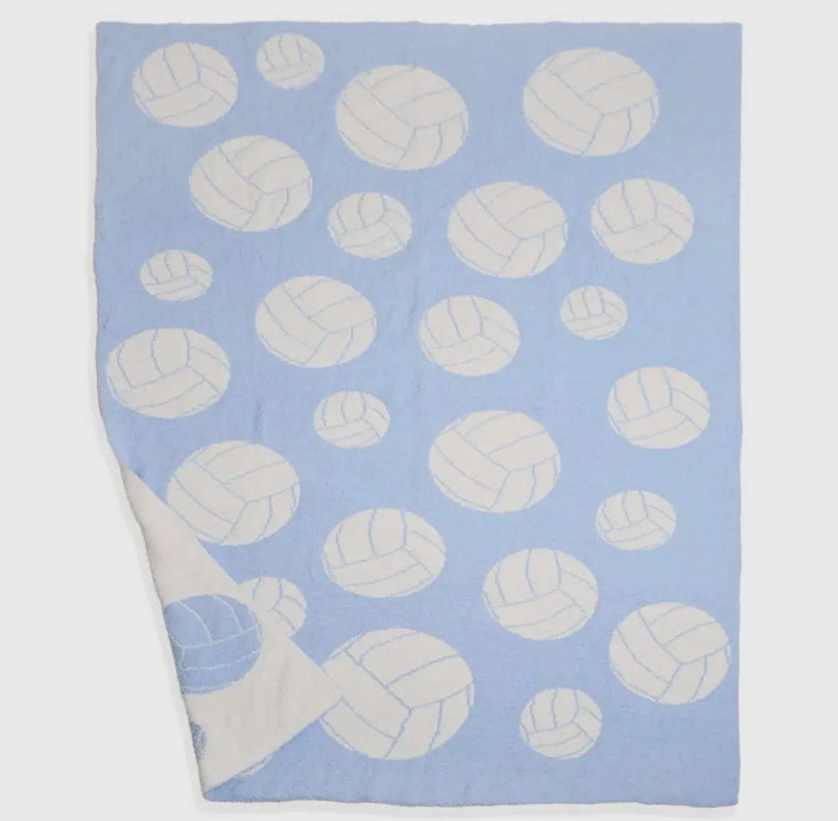 Blue Volleyball Comfy Luxe Blanket