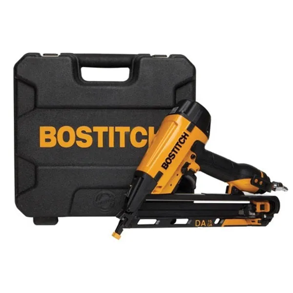 Bostitch DA1564K Finish Nailer Kit, 100 Magazine, Glue Collation, 1-1/4 to 2-1/2 in Fastener