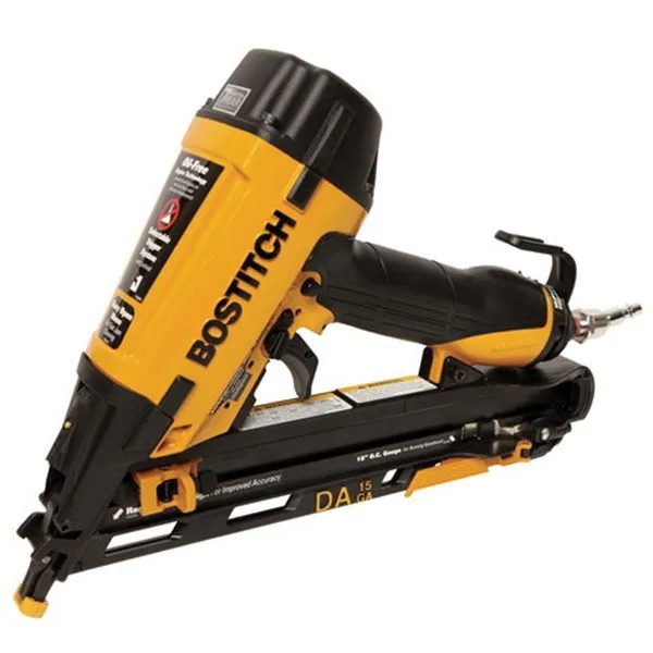 Bostitch DA1564K Finish Nailer Kit, 100 Magazine, Glue Collation, 1-1/4 to 2-1/2 in Fastener