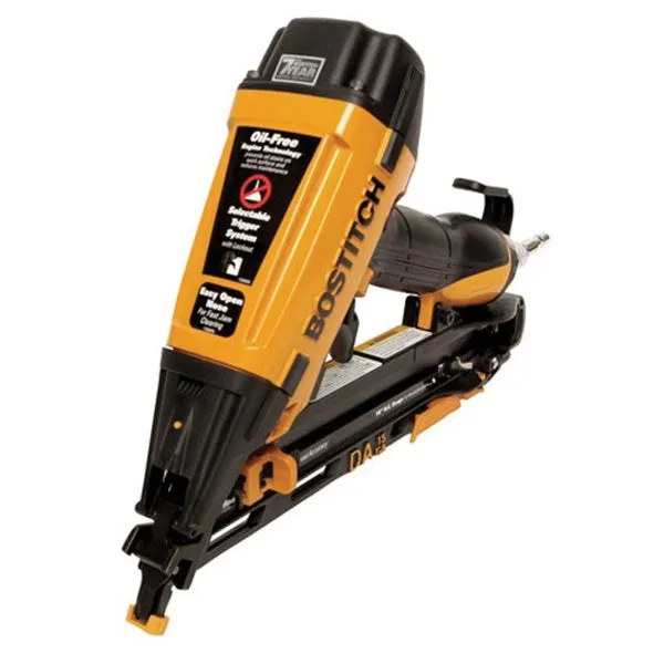 Bostitch DA1564K Finish Nailer Kit, 100 Magazine, Glue Collation, 1-1/4 to 2-1/2 in Fastener