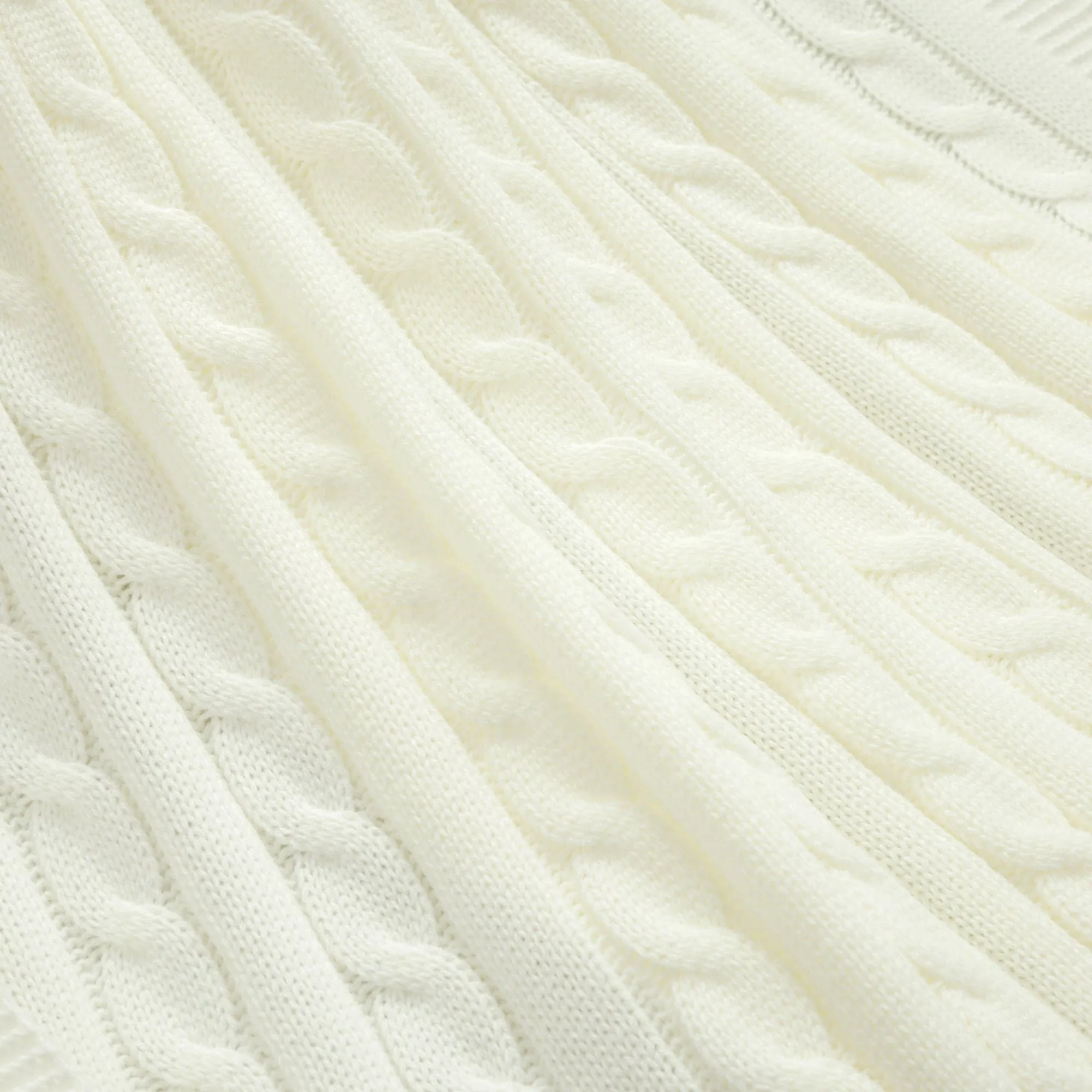 Cable Soft Knitted Baby Blanket