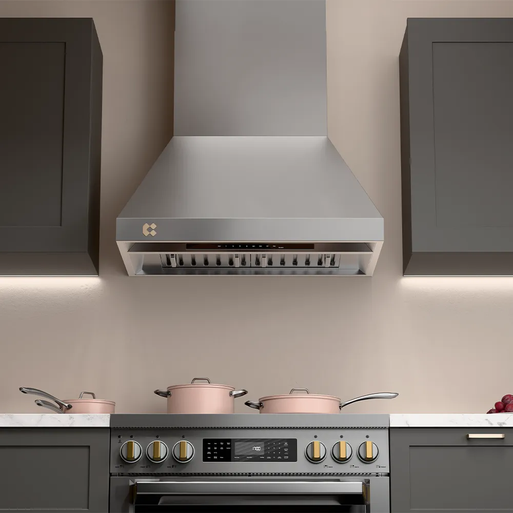 CIARRA Professional Series 36 inch Wall Mount Range Hood with 4-Speed Levels and Smart Control | CAS36313A-OW