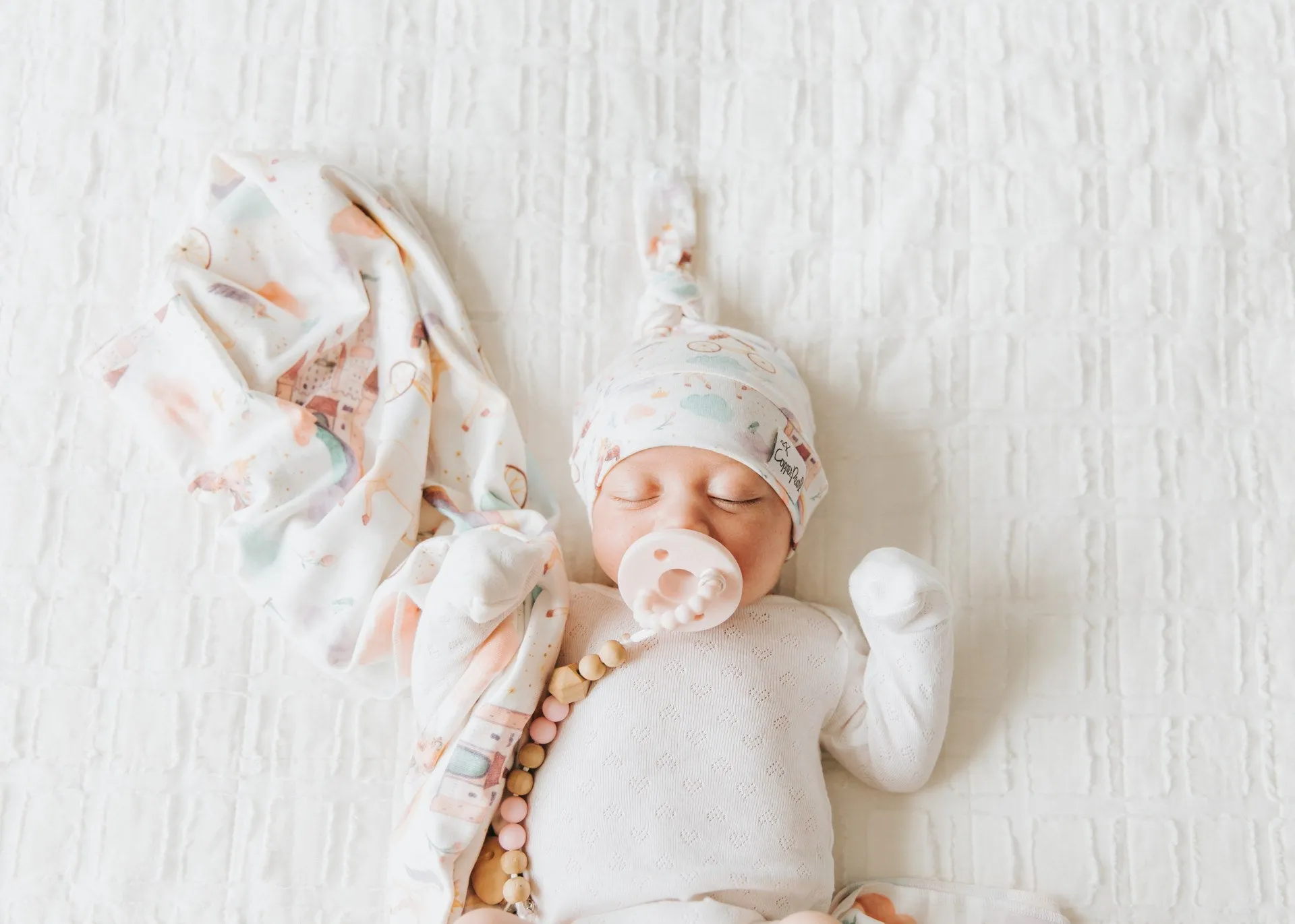 Copper Pearl Enchanted Knit Swaddle Blanket