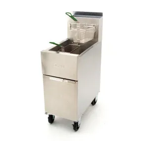 Dean SR-152G Super Runner Fryer, Natural Gas, 50 lb. cap.