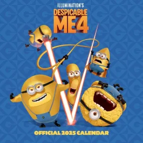 Despicable Me 4 Movie Square Calendar 2025