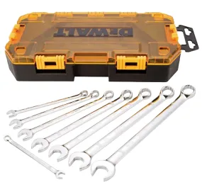 DeWALT DWMT73809 Wrench Set, 8 -Piece, Polished Chrome, Specifications: SAE Measurement :SET: QUANTITY: 1