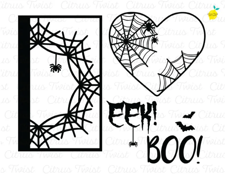 Digital Cut file - Halloween Webs