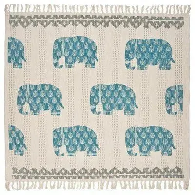 Discontinued 80158BGR Blue/Grey Throw Blanket