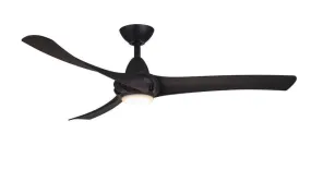 Droid LED Matte Black Ceiling Fan