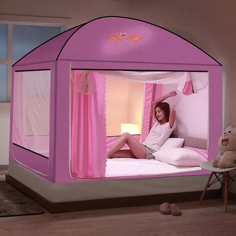 Dust-Proof Anti-Fall Long Sleep Mosquito Bed Tent