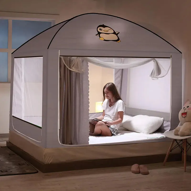 Dust-Proof Anti-Fall Long Sleep Mosquito Bed Tent