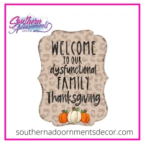 Dysfunctional Family Thanksgiving Template & Digital Cut File