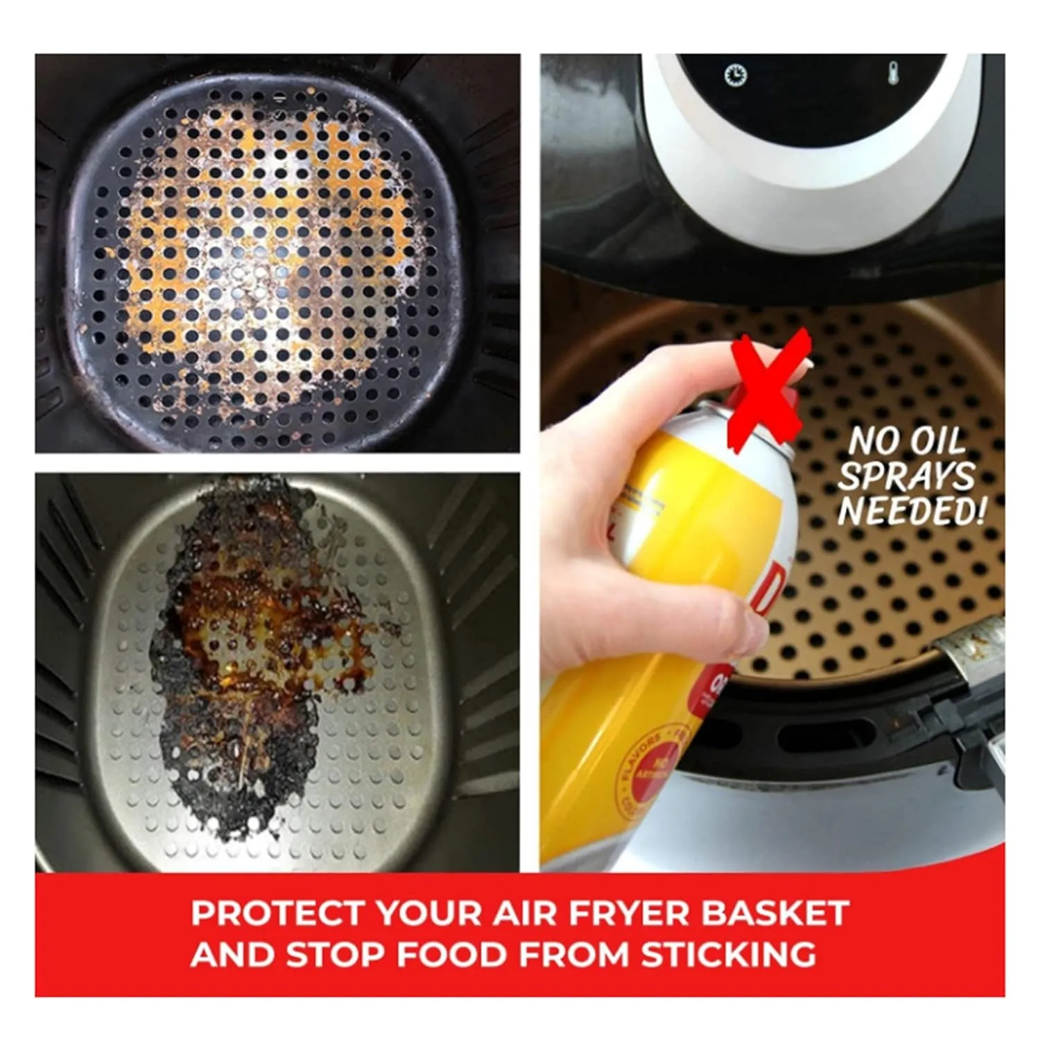 easiClean Reusable Air Fryer Mat - Square