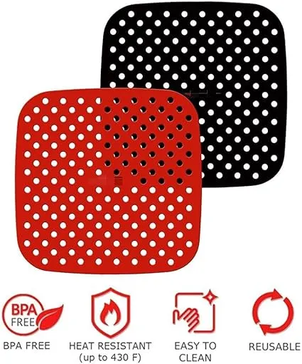 easiClean Reusable Air Fryer Mat - Square