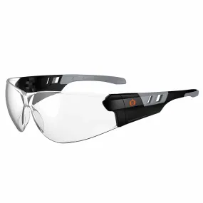 Ergodyne 59103 SAGA Anti-Fog Clear Lens Matte Black Frameless Safety Glasses