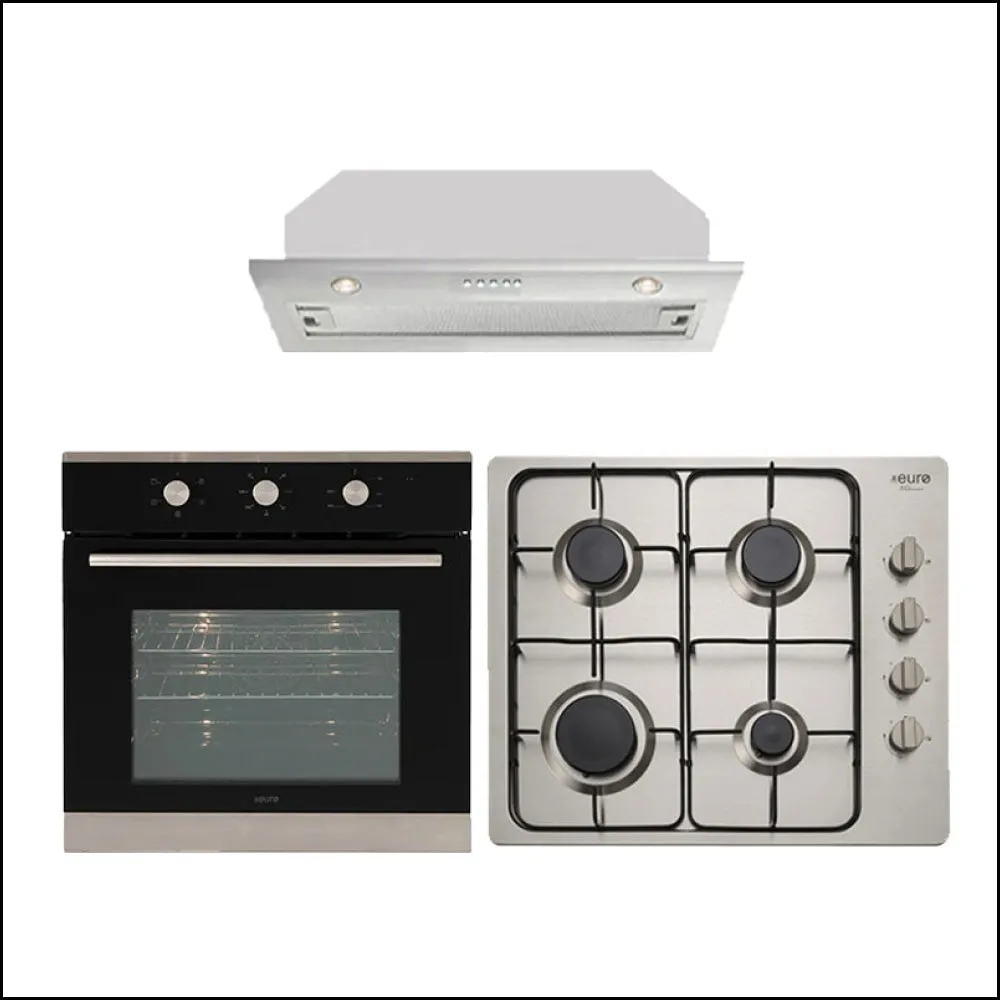 Euro Appliances Oven and Gas Cooktop and Undermount Rangehood No. 71