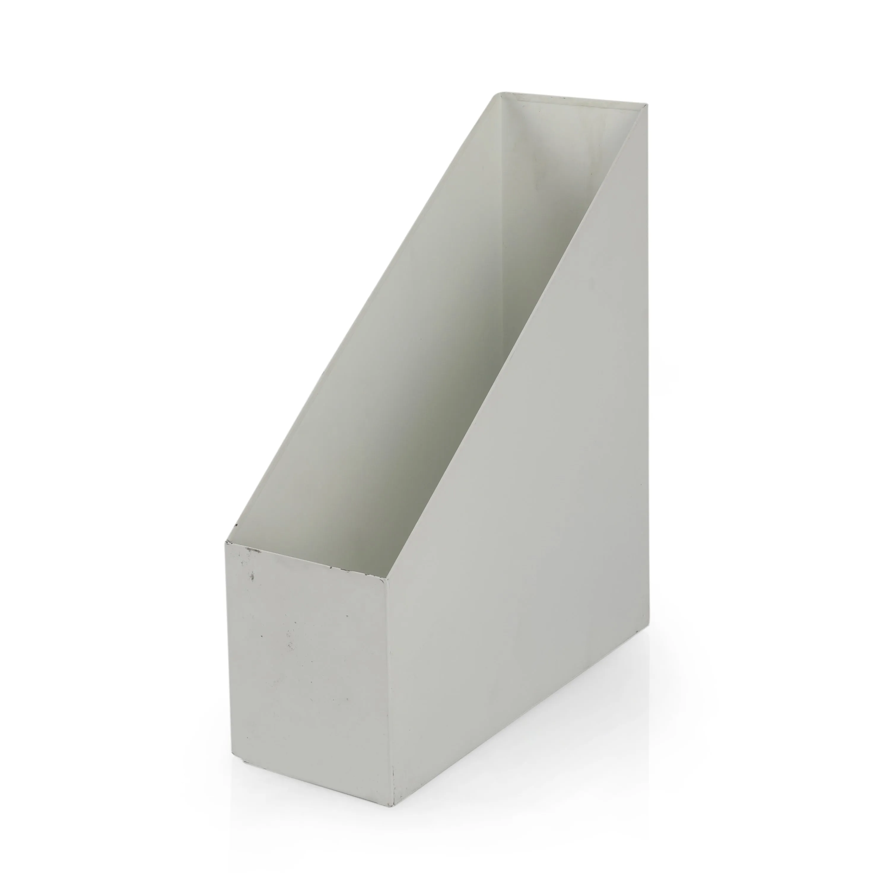 File / Magazine Holder - White Metal