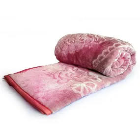 Global Home Microfibre 500 TC Blanket (Baby Pink_Double)