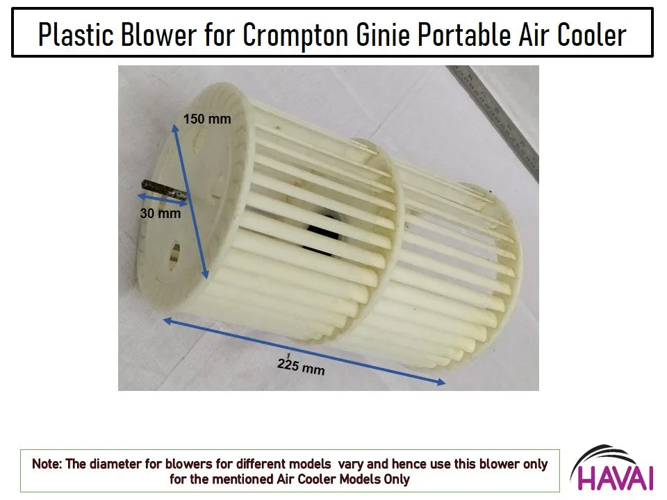 HAVAI Plastic Blower – For Crompton Ginie Air Cooler