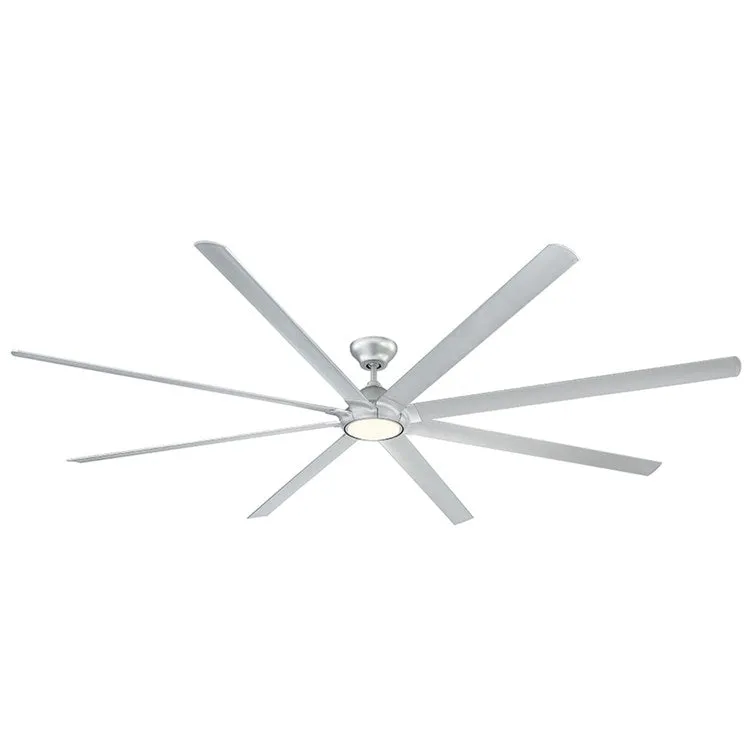 Hydra 120" Eight-Blade Indoor/Outdoor Smart Ceiling Fan with 3500K LED Light Kit and Wall Control