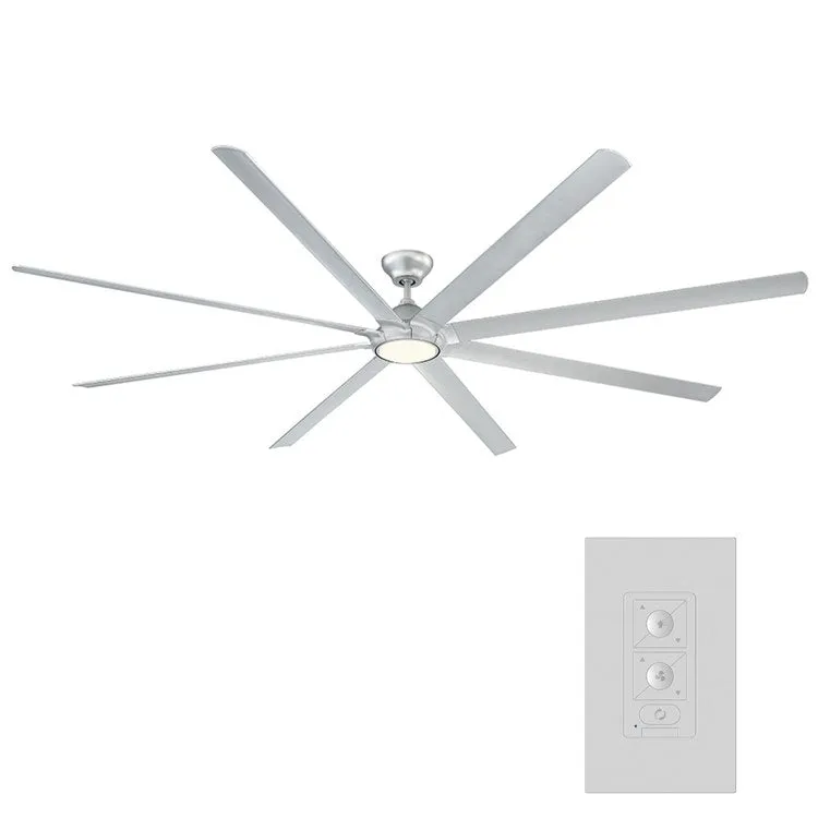 Hydra 120" Eight-Blade Indoor/Outdoor Smart Ceiling Fan with 3500K LED Light Kit and Wall Control