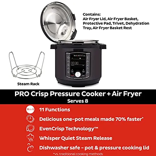 Instant Pot Pro Crisp 11-in-1 Electric Multi Cooker