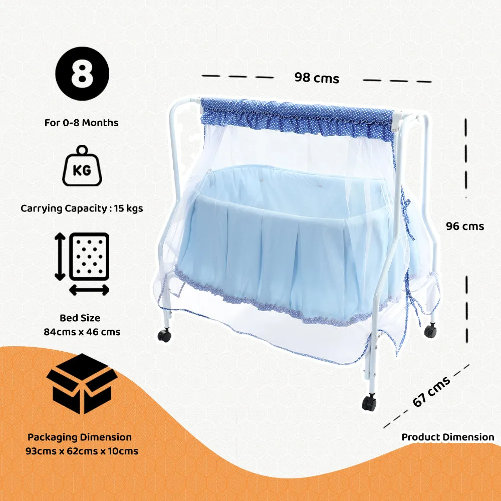 Kiddery Lyra | Baby Cradle | Blue