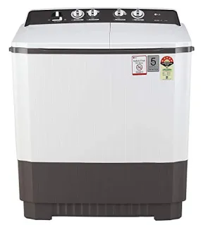 LG 9 kg 5 Star Semi-Automatic Top Loading Washing Machine (P9040RGAZ, Grey, Lint collector)