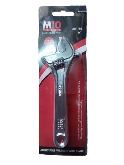 M10 Adjustable Wrench | Sizes : 4" - 24" | Model : ADJ-AW100 to ADJ-AW600