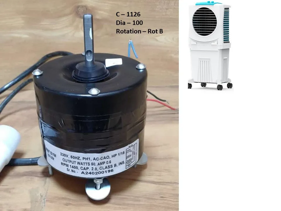 Main/Electric Motor - For Symphony Sumo 40 Litre Personal Cooler